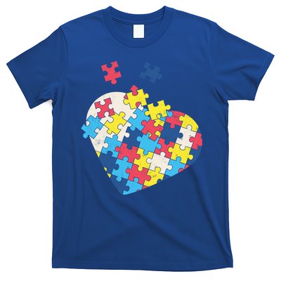 Love Autism Awareness Puzzle Pieces Gift Design Idea Great Gift T-Shirt