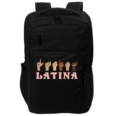 Latina ASL American Sign Language Latina Power ASL Teacher Impact Tech Backpack