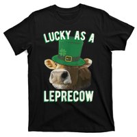 Lucky As A Leprecow Cute Cow Leprechaun MashUp St. Paddy's T-Shirt