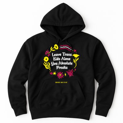 Leave Alone Absolute Freaks Floral Hoodie