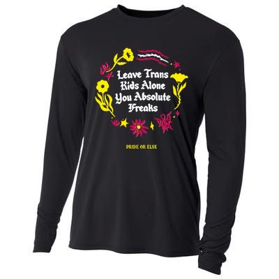 Leave Alone Absolute Freaks Floral Cooling Performance Long Sleeve Crew