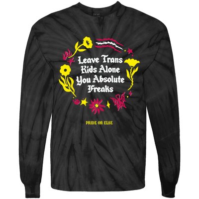 Leave Alone Absolute Freaks Floral Tie-Dye Long Sleeve Shirt