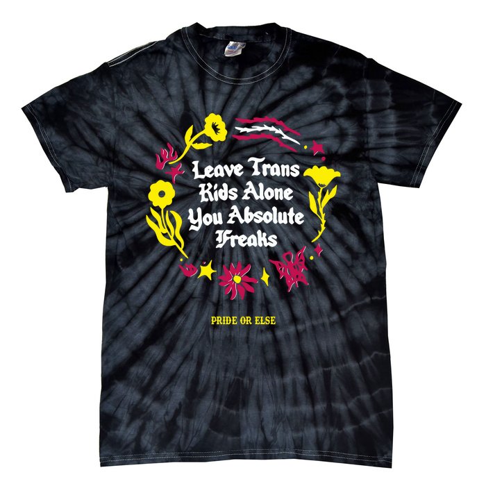 Leave Alone Absolute Freaks Floral Tie-Dye T-Shirt