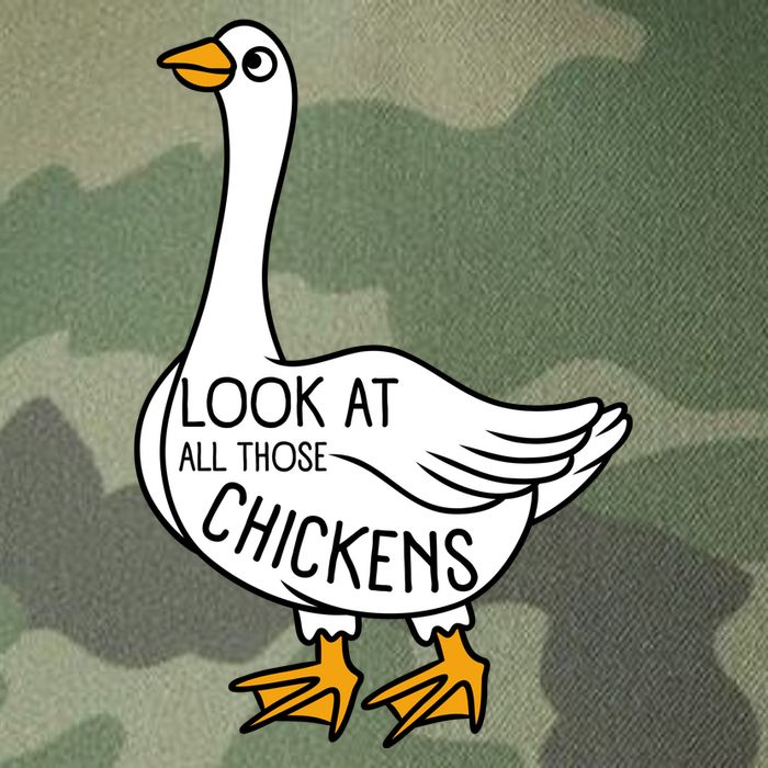 Look At All Those Chickens Goose Meme Legacy Tie Dye Trucker Hat