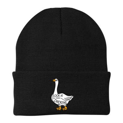 Look At All Those Chickens Goose Meme Beanie