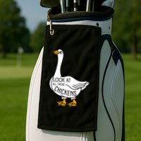 Look At All Those Chickens Goose Meme Golf Towel