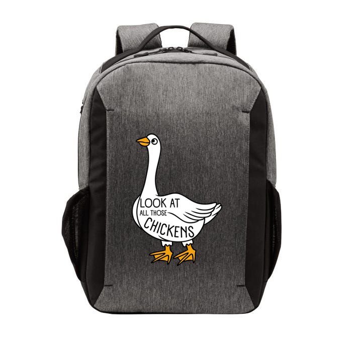 Look At All Those Chickens Goose Meme Vector Backpack