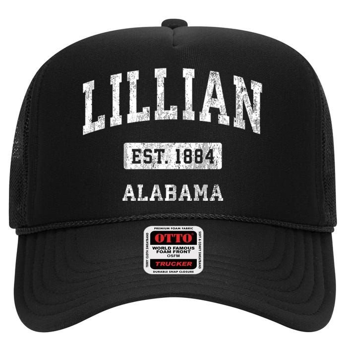 Lillian Alabama Al Vintage Sports Established High Crown Mesh Back Trucker Hat