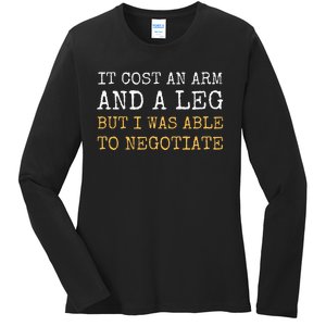 Leg Arm Amputee Funny Prosthetic Amputation Ladies Long Sleeve Shirt