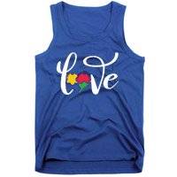 Love Autism Awareness Day ValentineS Day Puzzle Piece Heart Gift Tank Top