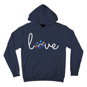 Love Autism Awareness Puzzle Piece Tall Hoodie