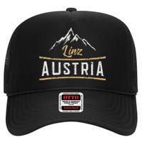 Linz Austria Austrian High Crown Mesh Back Trucker Hat