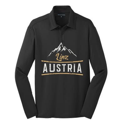 Linz Austria Austrian Silk Touch Performance Long Sleeve Polo