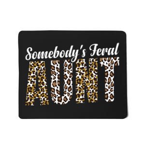 Leopard Auntie Aunt Baby Announcement Mousepad