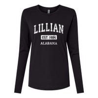 Lillian Alabama Al Vintage Sports Established Womens Cotton Relaxed Long Sleeve T-Shirt