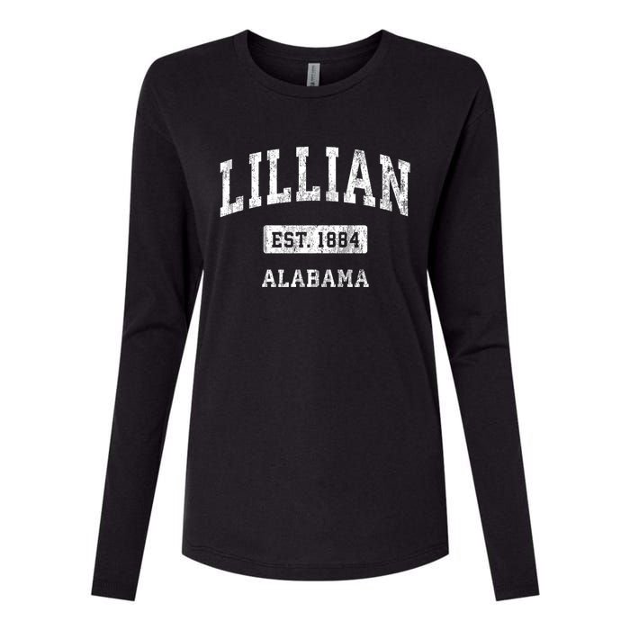 Lillian Alabama Al Vintage Sports Established Womens Cotton Relaxed Long Sleeve T-Shirt