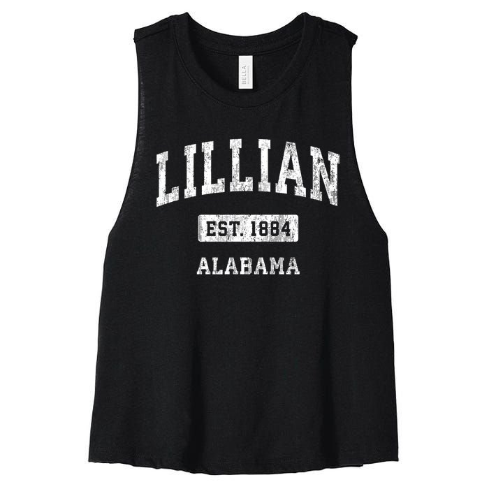 Lillian Alabama Al Vintage Sports Established Women's Racerback Cropped Tank