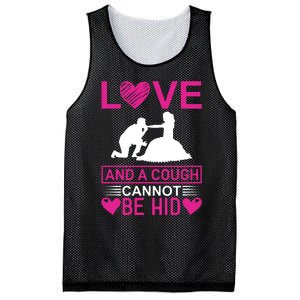 Love And A Cough Cannot Be Hid Mesh Reversible Basketball Jersey Tank