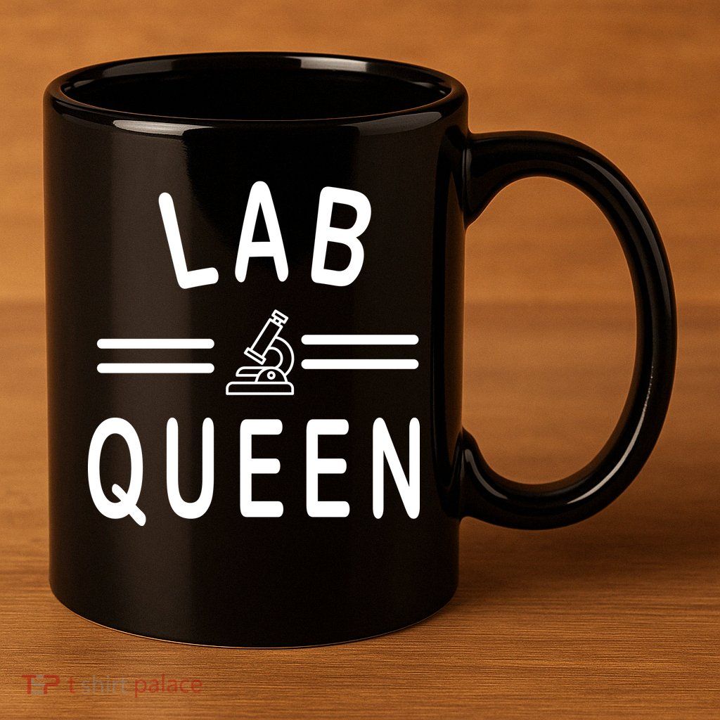 Lab Queen 11oz C Handle Ceramic Mug