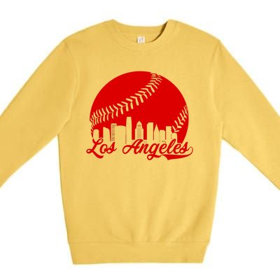 Los Angeles Baseball Vintage LA Fan Gear Premium Crewneck Sweatshirt