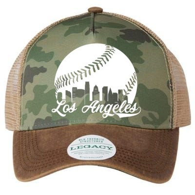 Los Angeles Baseball Vintage LA Fan Gear Legacy Tie Dye Trucker Hat