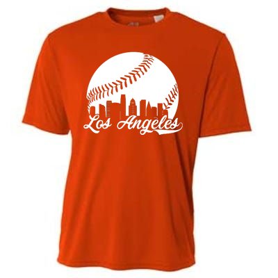 Los Angeles Baseball Vintage LA Fan Gear Cooling Performance Crew T-Shirt