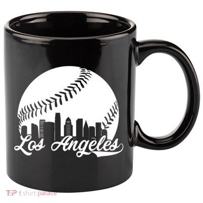 Los Angeles Baseball Vintage LA Fan Gear 11oz C Handle Ceramic Mug