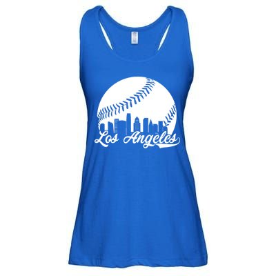 Los Angeles Baseball Vintage LA Fan Gear Ladies Essential Flowy Tank