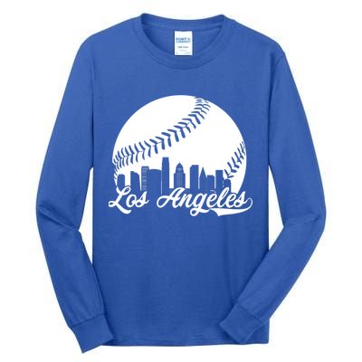 Los Angeles Baseball Vintage LA Fan Gear Tall Long Sleeve T-Shirt