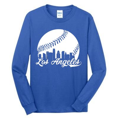 Los Angeles Baseball Vintage LA Fan Gear Tall Long Sleeve T-Shirt