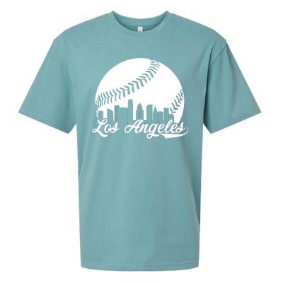 Los Angeles Baseball Vintage LA Fan Gear Sueded Cloud Jersey T-Shirt