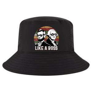 Like A Boss Presidents Day Washington Lincoln Abe George  Cool Comfort Performance Bucket Hat