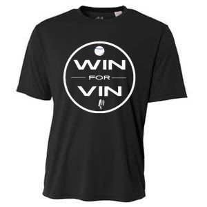 Los Angeles Baseball Win For Vin Microphone Cooling Performance Crew T-Shirt