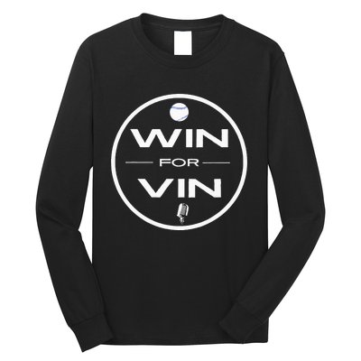 Los Angeles Baseball Win For Vin Microphone Long Sleeve Shirt