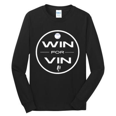 Los Angeles Baseball Win For Vin Microphone Tall Long Sleeve T-Shirt