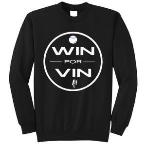 Los Angeles Baseball Win For Vin Microphone Tall Sweatshirt