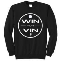 Los Angeles Baseball Win For Vin Microphone Tall Sweatshirt