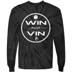 Los Angeles Baseball Win For Vin Microphone Tie-Dye Long Sleeve Shirt