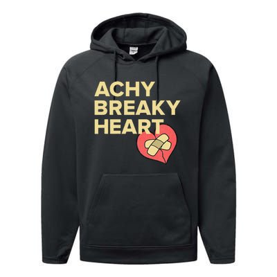 LyricLyfe ACHY BREAKY HEART band music Performance Fleece Hoodie