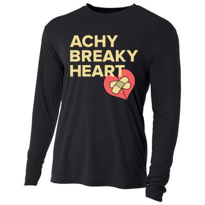 LyricLyfe ACHY BREAKY HEART band music Cooling Performance Long Sleeve Crew