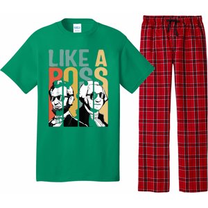 Like A Boss Presidents Day Washington Lincoln Abe George Pajama Set