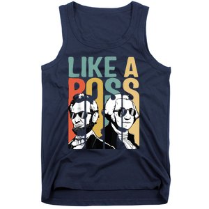 Like A Boss Presidents Day Washington Lincoln Abe George Tank Top