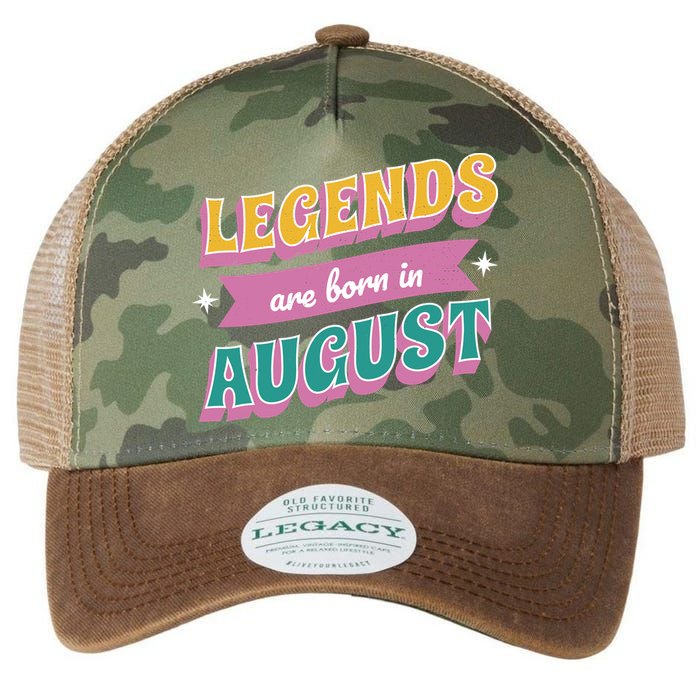 Legends Are Born In August Legacy Tie Dye Trucker Hat