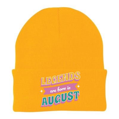 Legends Are Born In August Knit Cap Winter Beanie