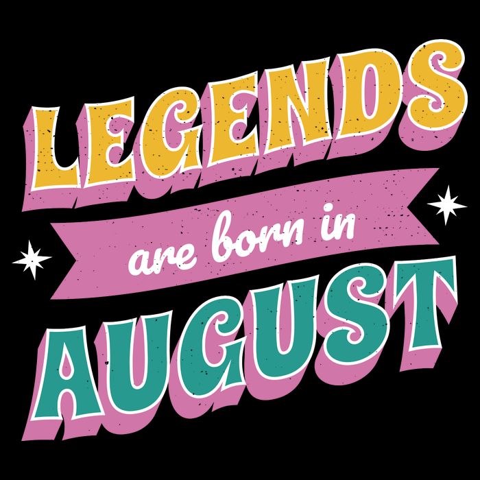 Legends Are Born In August Visor