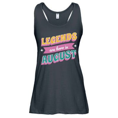 Legends Are Born In August Ladies Essential Flowy Tank