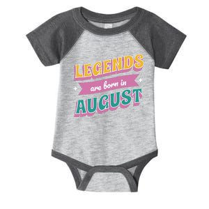 Legends Are Born In August Infant Baby Jersey Bodysuit