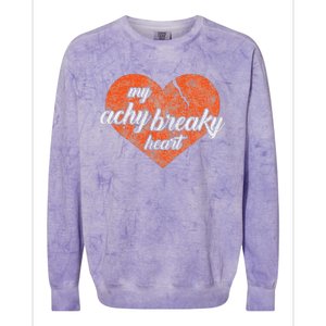 Lyriclyfe Achy Breaky Heart Colorblast Crewneck Sweatshirt