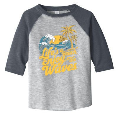 LifeS A Beach Enjoy The Waves Toddler Fine Jersey T-Shirt