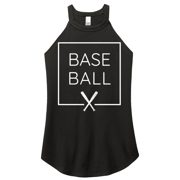 Love American Baseball Graphic Bats Baseballin Fan Gift Cute Gift Women's Perfect Tri Rocker Tank